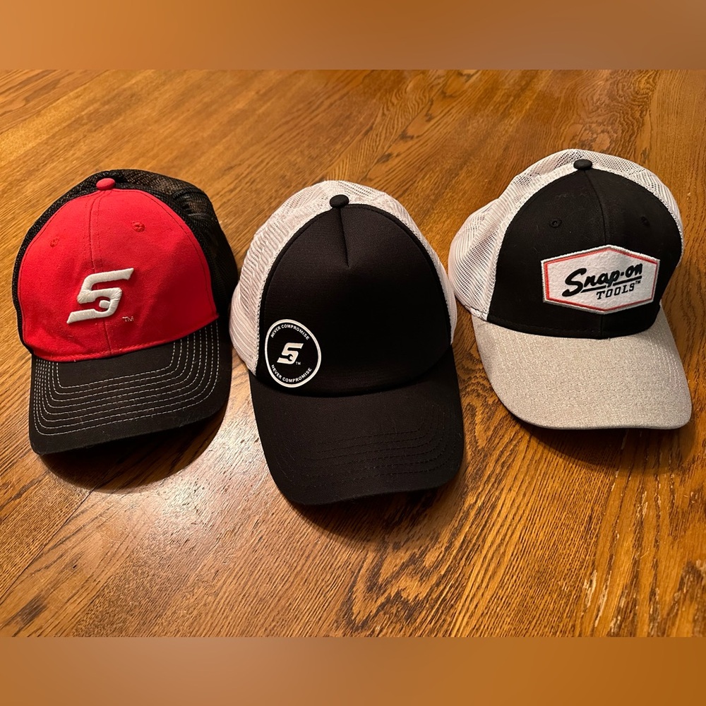 Set of 3 Snap On Tools Hats Baseball Caps